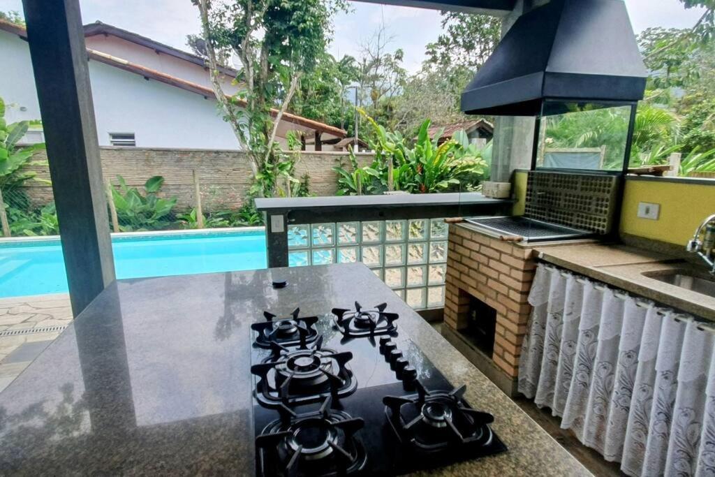 Itamambuca A Beira Mar Com Piscina Villa Ubatuba Eksteriør billede